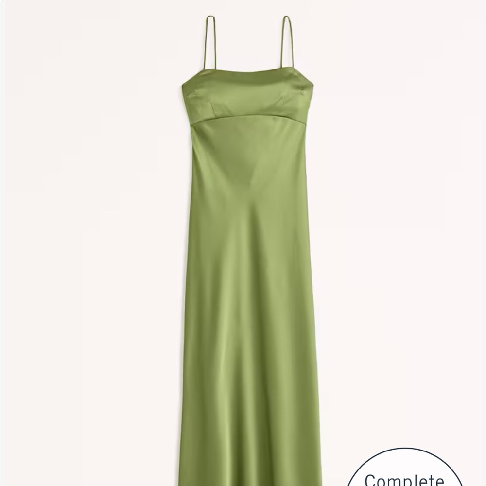 Abercrombie Green Cowl Back Slip Dress